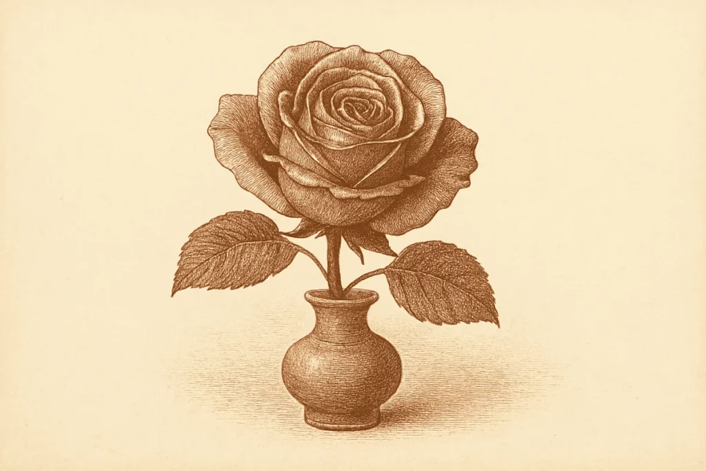 深く開いた大輪の薔薇——熟女・成熟と余裕が生む色香のイメージ
